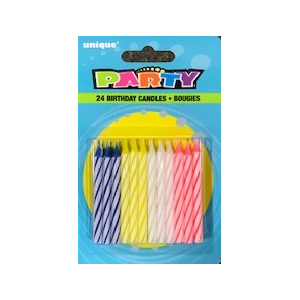 BIRTHDAY CANDLES 72 PER PACK 12 PACKS PER CASE